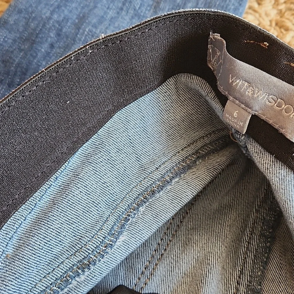 Wit And Wisdom Dark Classic Blue Denim Jeans Wimans Size 6 - Picture 7 of 12